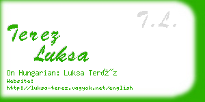 terez luksa business card